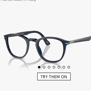 Persol Stylish Blue Eyeglasses